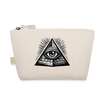 All Seeing Eye Conspiracy Illuminati Secret p - Organic Pouch - nature - Front
