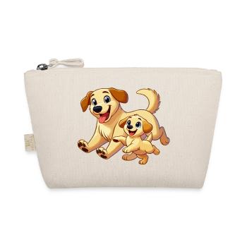 Labrador mother and child frolicking - Organic Pouch - nature - Front