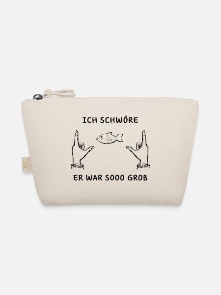 Fishing - I Swear He Was So Big - Organic Pouch - nature - Front