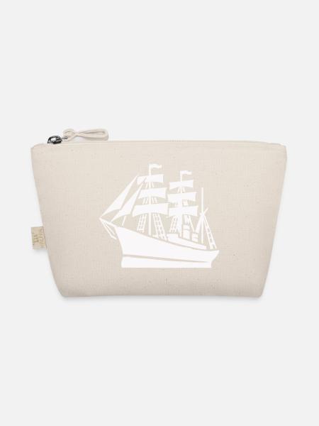 Schiff Schifffahrt - Bio-Täschchen - Natur - Vorne