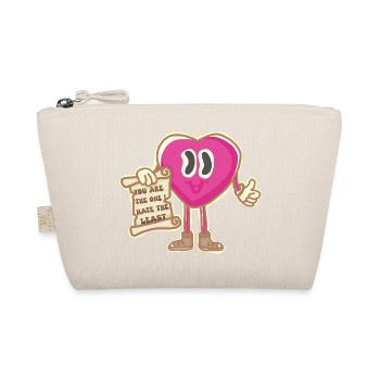 Vintage Mascot Love and Tolerance - Organic Pouch - nature - Front