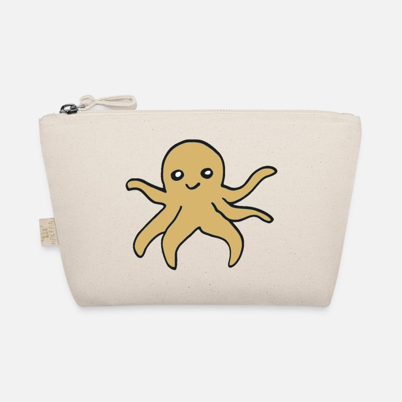 oktopus gold - Bio-Täschchen - Natur