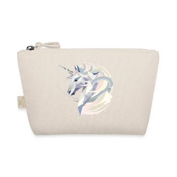 Magical geometric unicorn in pastel colors - Organic Pouch - nature - Front