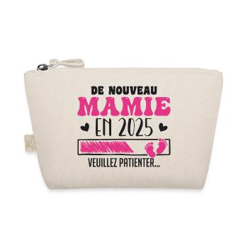 Grossesse Grand Mère Encore Mamie 2025 - Trousse biologique - nature - Devant