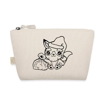 Fox Red Fox Santa Claus Christmas Gift - Organic Pouch - nature - Front