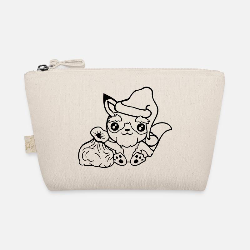 Fuchs Rotfuchs Weihnachtsmann Weihnachten Geschenk Bio-Täschchen