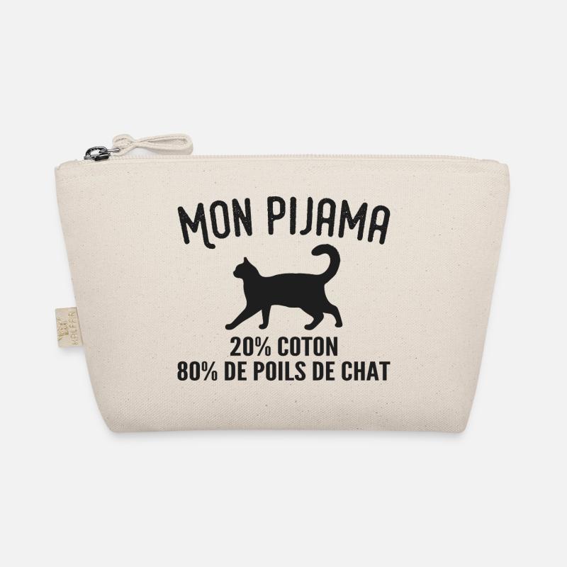 Humorvoller Katzenhaar-Pyjama Bio-Täschchen