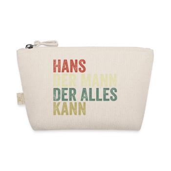 Hans the man who can do everything First name Hans - Organic Pouch - nature - Front