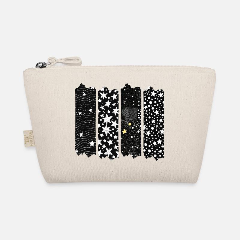 Sternennacht Brush-Design - Bio-Täschchen - Natur
