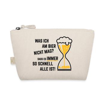 XWas Ich Am Bier Nicht Mag? (Sanduhr Bieruhr / 2C) - Bio-Täschchen - Natur - Vorne