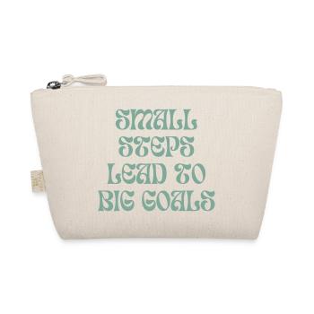 Small steps lead to big goals - Organic Pouch - nature - Front