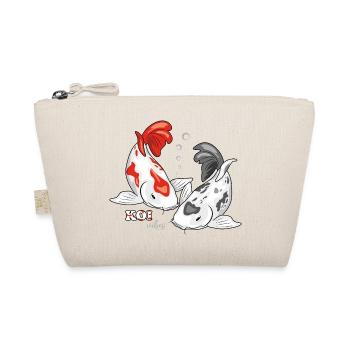 Zwei Koi-Fische. Koi-Vibes - Bio-Täschchen - Natur - Vorne