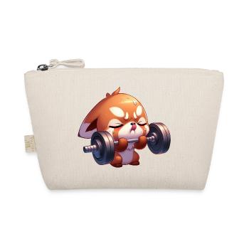 Cute Shiba Inu Fox Training Chibi Workout - Organic Pouch - nature - Front