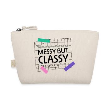 Messy but Classy – Parent Lifestyle Statement - Organic Pouch - nature - Front