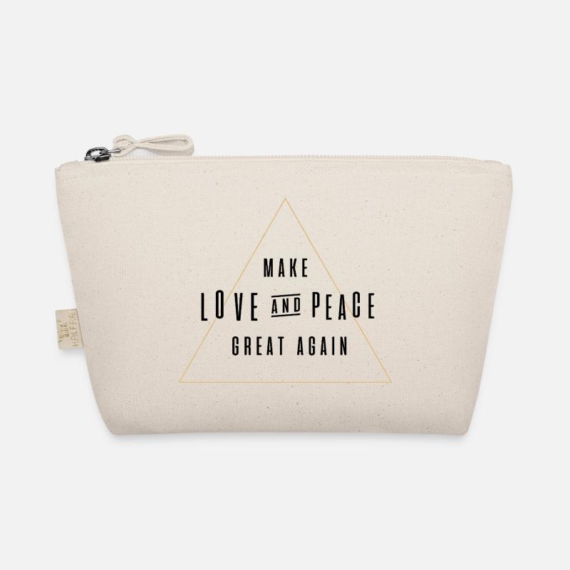 Make love and peace great again Bio-Täschchen