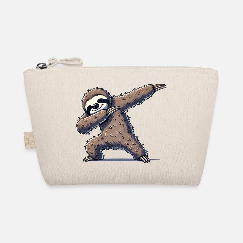 Faultier Dabbing Bio-Täschchen