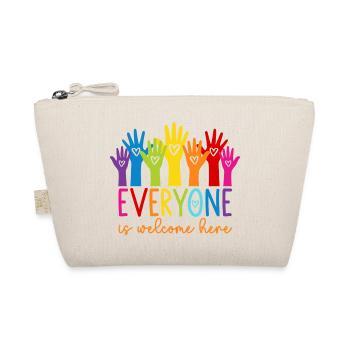 Everyone is welcome here - Organic Pouch - nature - Front