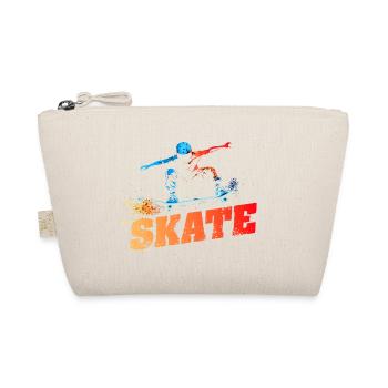 SKATE - Urban-Retro-Design - Bio-Täschchen - Natur - Vorne