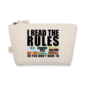 Rules Saying - Organic Pouch - nature - Front