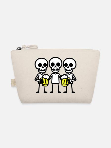 Équipe de buveurs de bière Skeleton - Trousse biologique - nature - Devant