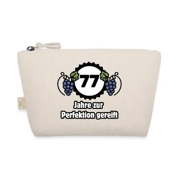 77th birthday - 77 years matured to perfection - Organic Pouch - nature - Front