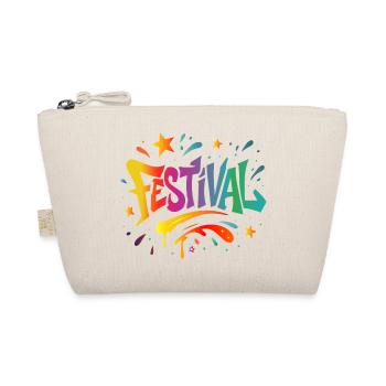 Festival – Bunte Energie in Graffiti-Style - Bio-Täschchen - Natur - Vorne