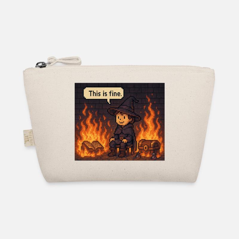 This Is Fine - Organic Pouch - nature