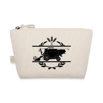 Moissonneuse-batteuse dans le style du logo de la couronne de laurier - Trousse biologique - nature - Devant
