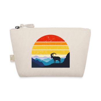 Coucher de soleil sur la montagne avec bouquetin - Trousse biologique - nature - Devant