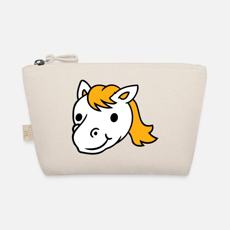 Cheval Mignon Poney Poulain Cheveux longs Mignon Bande dessinée Trousse biologique