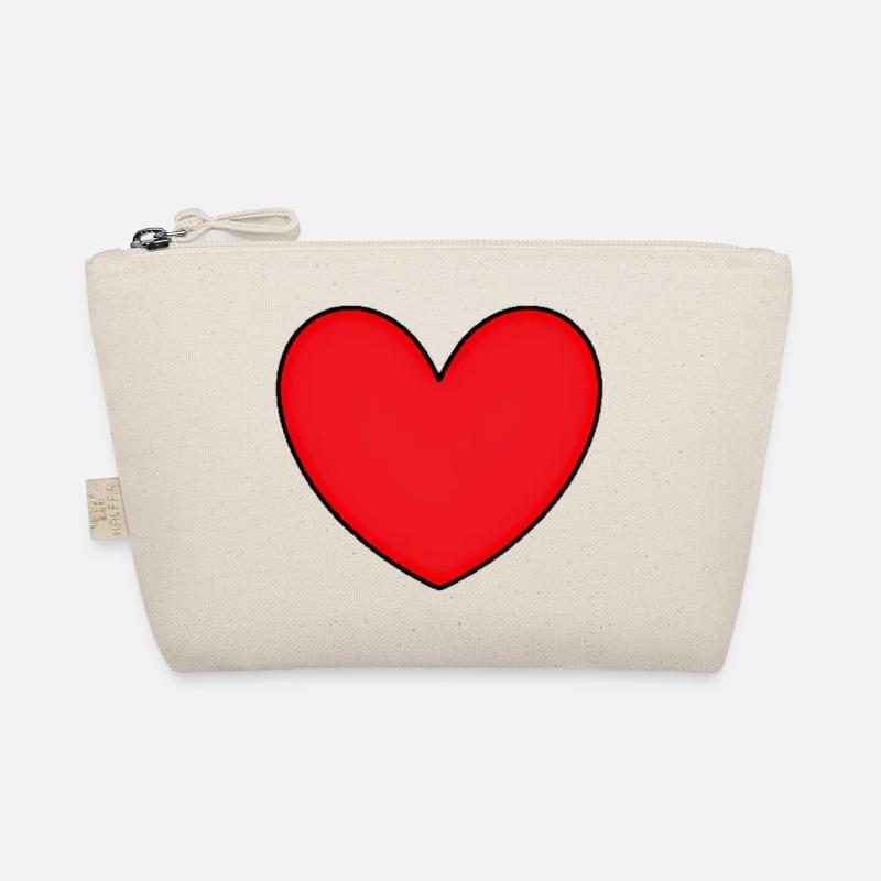 Cœur rouge cœurs rouges cadeau de la Saint-Valentin Trousse biologique