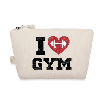 Ich liebe Fitnessstudio-Zitat - Bio-Täschchen - Natur - Vorne