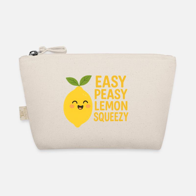 Cheerful lemon motifs with funny saying Organic Pouch