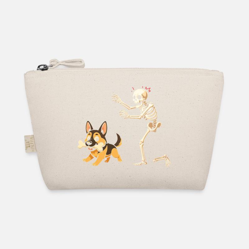 German Shepherd Dog Skeleton Organic Pouch