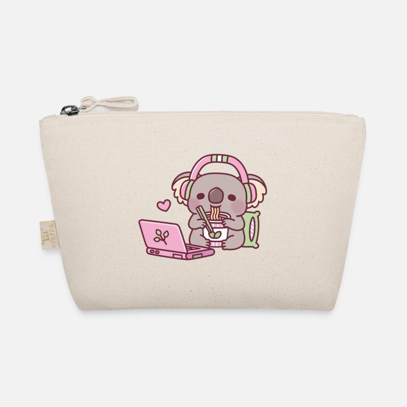 Mignon koala mangeant des nouilles instantanées Trousse biologique