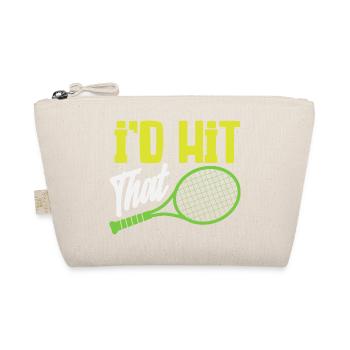 I Beat The Tennis Player Humor - Organic Pouch - nature - Front