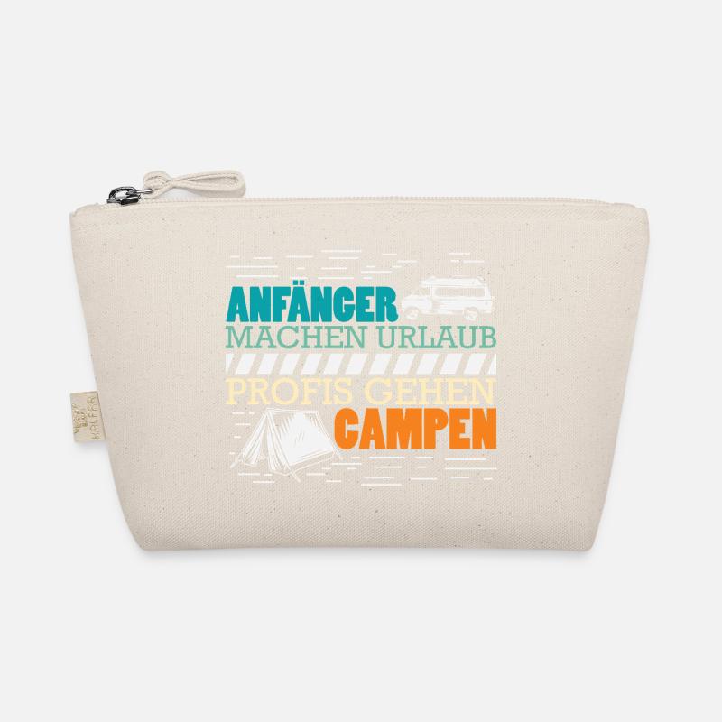 Camper Camping Caravan Saying Organic Pouch