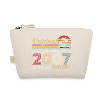 18th Birthday Original October Vintage 2007 - Organic Pouch - nature - Front