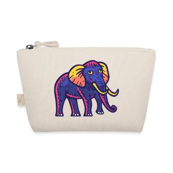 Mammoth Halloween Elephant Zombie - Organic Pouch - nature - Front