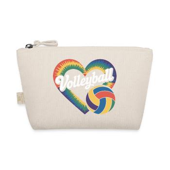 Volleyball Heart Volleyball Players - Organic Pouch - nature - Front