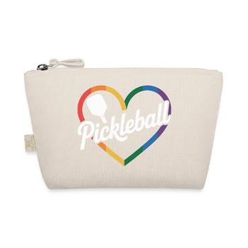 Heart Pickleball - Organic Pouch - nature - Front