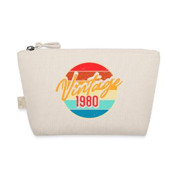 Jahrgang 1980er Retro Design 80er Jahre - Bio-Täschchen - Natur - Vorne