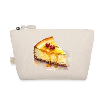 Käsekuchen Aquarell Traum - Bio-Täschchen - Natur - Vorne