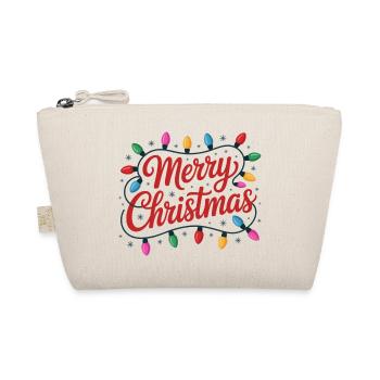 Merry Christmas Luminous String Lights - Organic Pouch - nature - Front