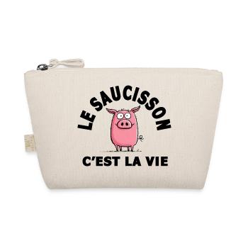le saucisson c'est la vie humour - Trousse biologique - nature - Devant