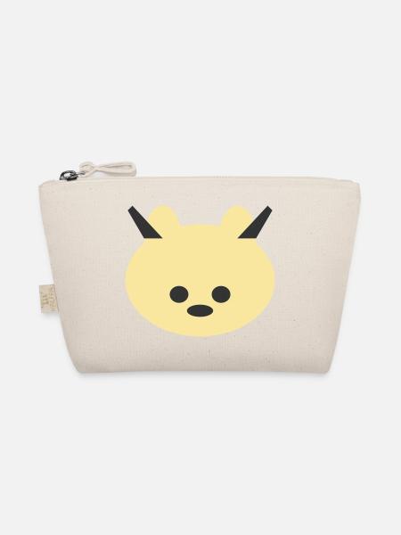 Horned Bear Cuddly Icon - Organic Pouch - nature - Front