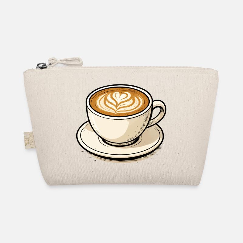 Kaffeeherz Latte Kunst Bio-Täschchen