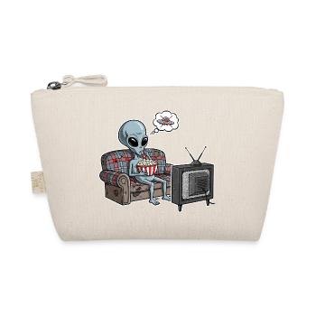 Alien Comic Faul Geschenk - Bio-Täschchen - Natur - Vorne