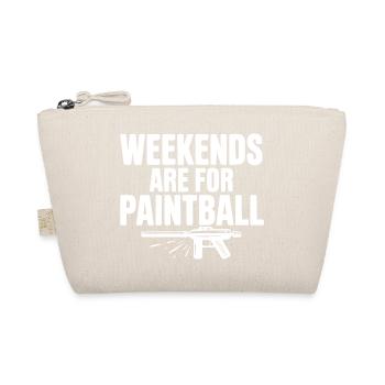 Weekends Are For Paintball - Organic Pouch - nature - Front