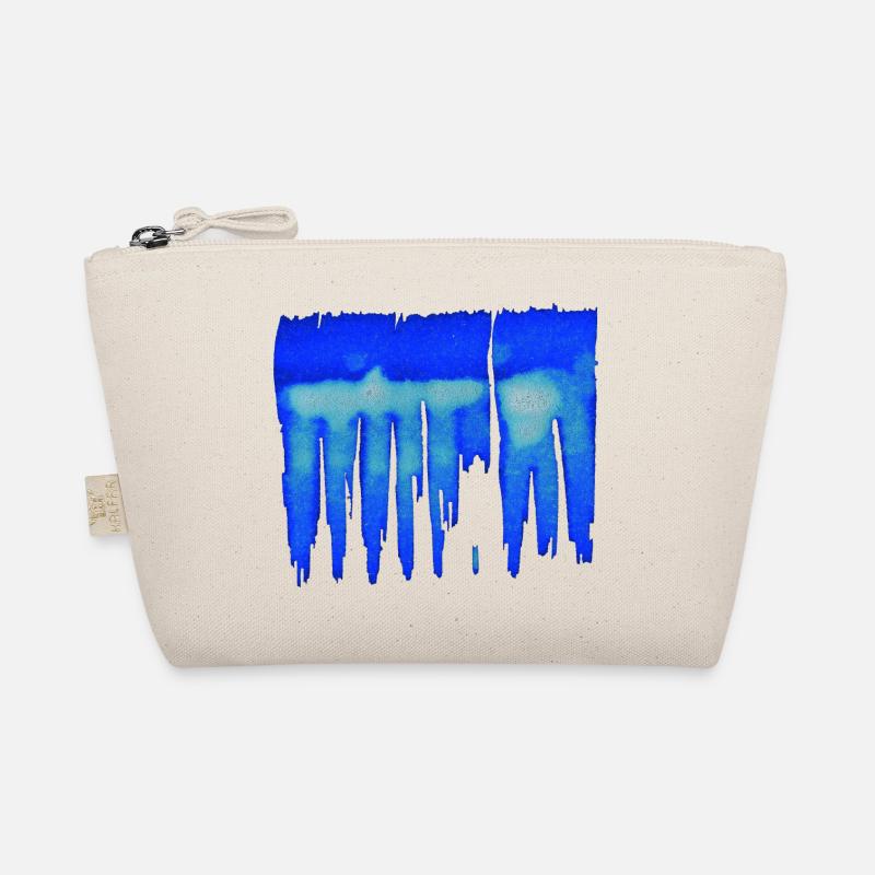 Abstrakt - Blauer Hintergrund Bio-Täschchen